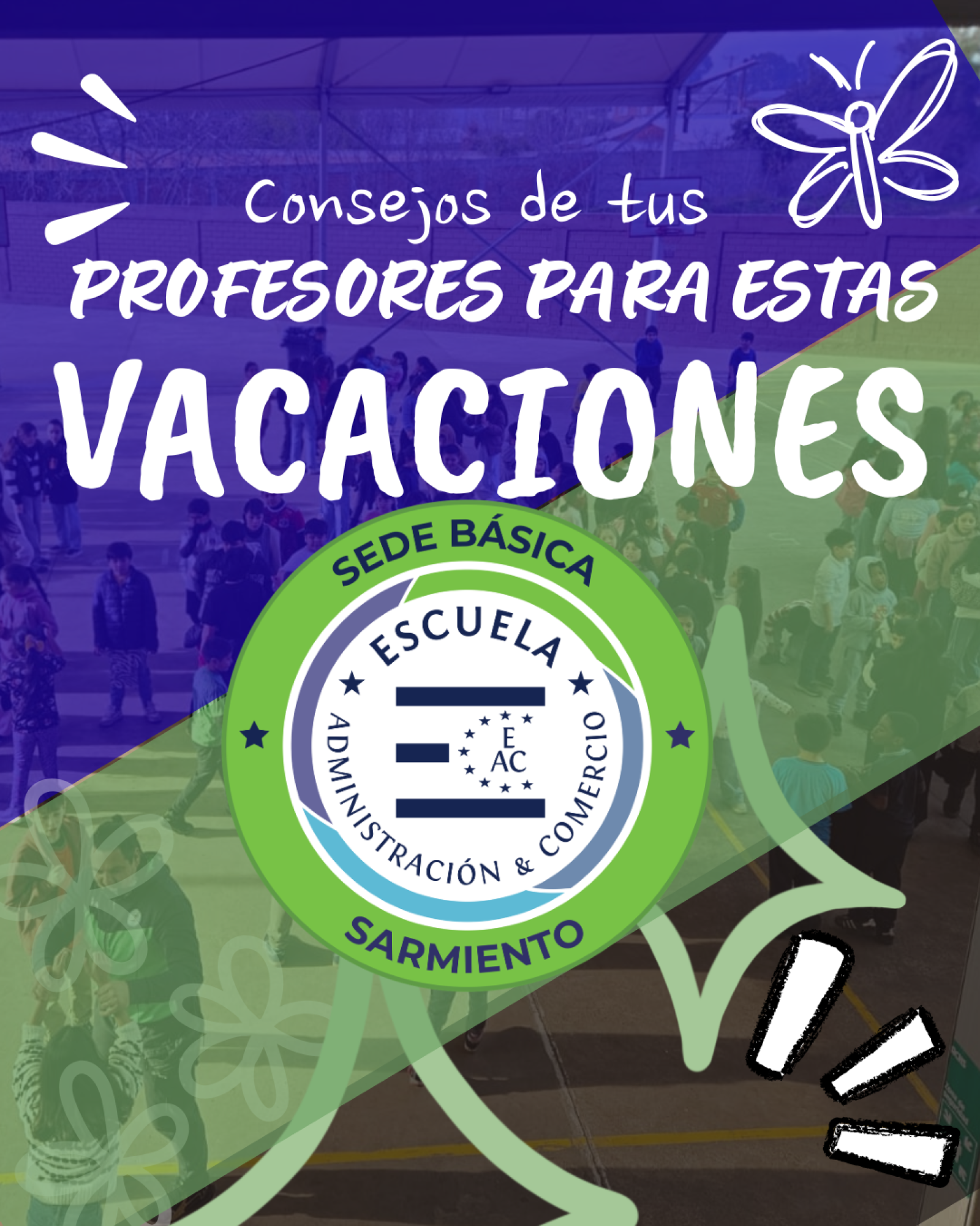 Consejos de tus profesores para estas vacaciones ☃️
